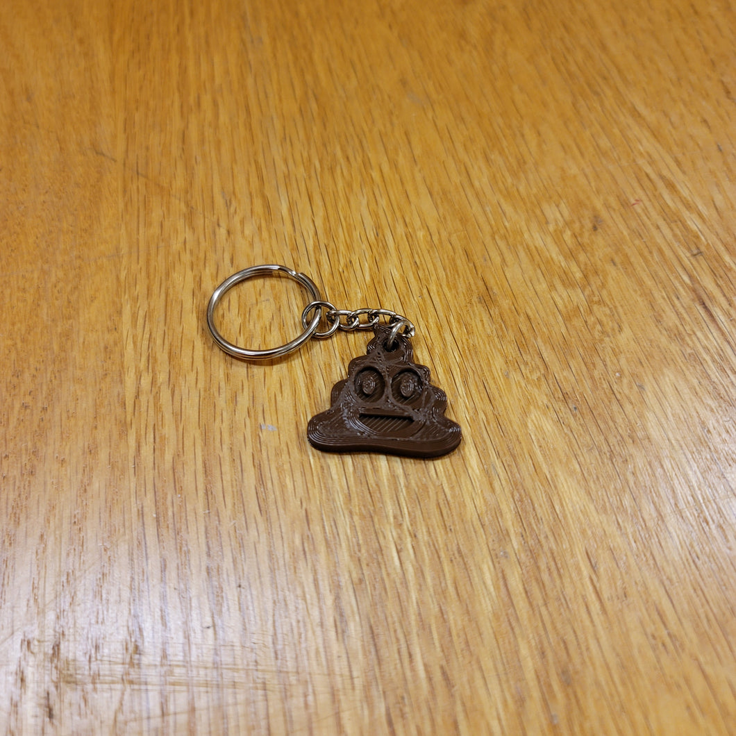 Poop Emoji Keychain