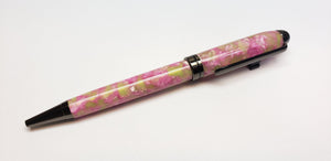 Euro - Pink/Green Acrylic Pen