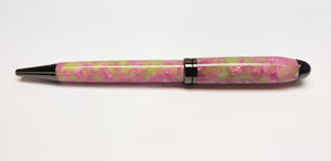 Euro - Pink/Green Acrylic Pen