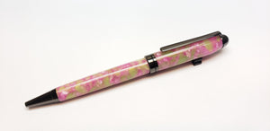 Euro - Pink/Green Acrylic Pen